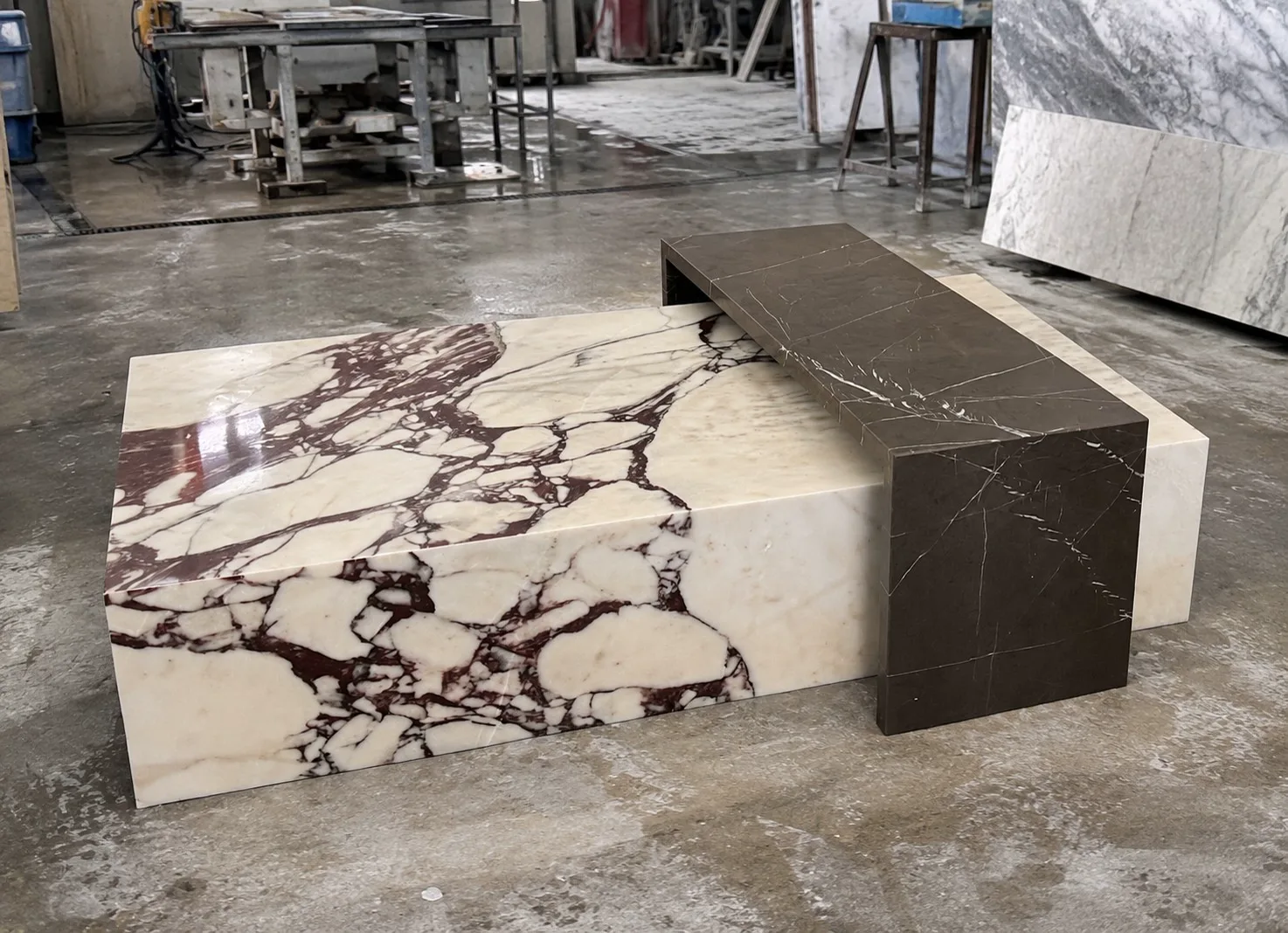 Cantilever marble furniture design